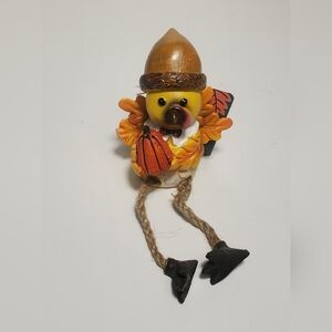 NWT Turkey Acorn Hat Shelf Sitter Holiday Home Décor 3 ½ Inches